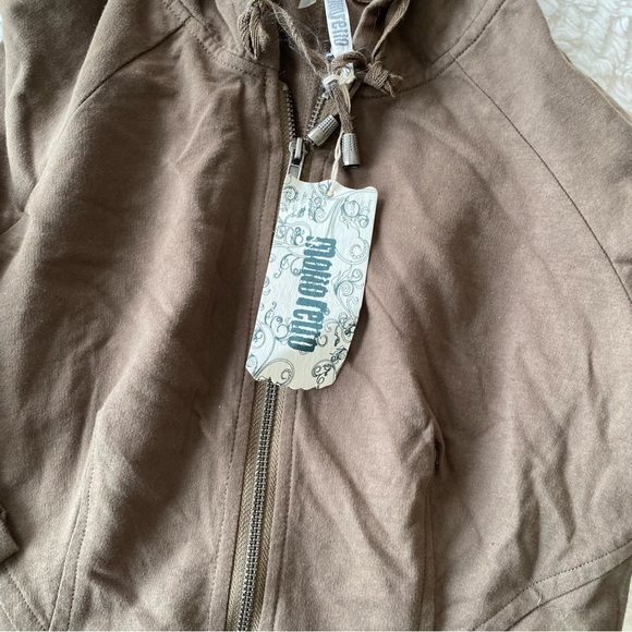 NWT Womans brown jacket  hoodie casual - Picture 5 of 6